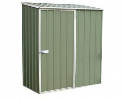 5 x 3 Absco Space Saver Metal Garden Sheds 1.52m x 0.78m Pale Eucalyptus Colour